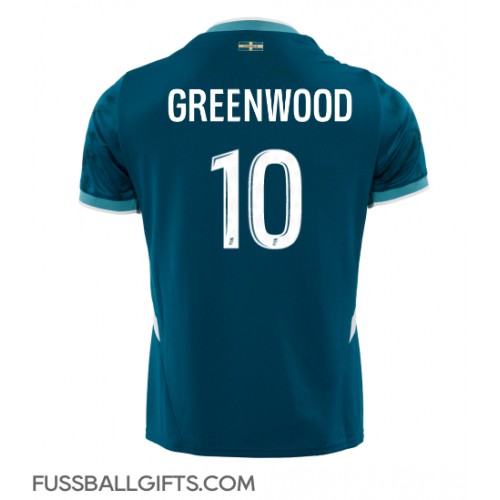 Olympique de Marseille Mason Greenwood #10 Fußballbekleidung Auswärtstrikot 2024-25 Kurzarm